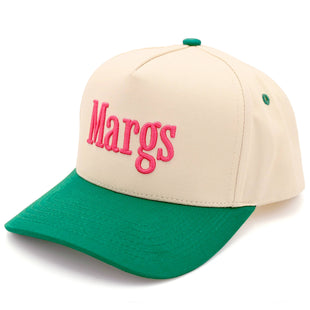 MARGS Lettering Two Tone Trucker Baseball Snap Back Cap
