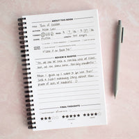 Reading Heart Reading Log Journal | Book Review Tracker