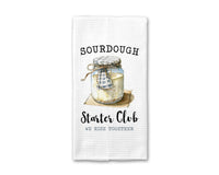 Sourdough Starter Club Dish Towel, Bread Baking Decor