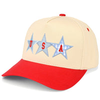 STAR USA Letter with Stars on Two Tone Trucker Hat