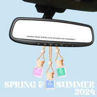 Car Diffusers | Spring & Summer Scents: Individual Mylar Bag / Peach Mango Bellini