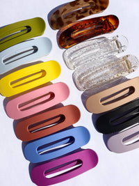 KAXI Lay Down Claw Clip — Flat Everyday Hair Clip in fun colors!