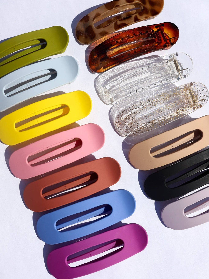 KAXI Lay Down Claw Clip — Flat Everyday Hair Clip in fun colors!