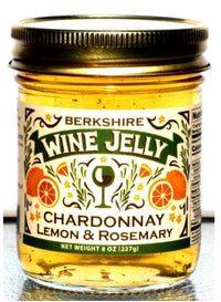Chardonnay Wine Jelly with Lemon and Rosemary