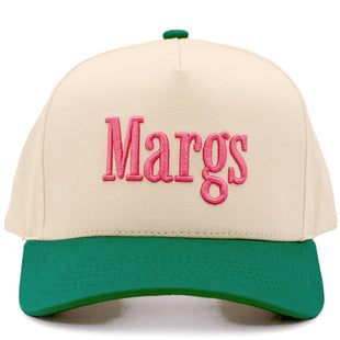 MARGS Lettering Two Tone Trucker Baseball Snap Back Cap