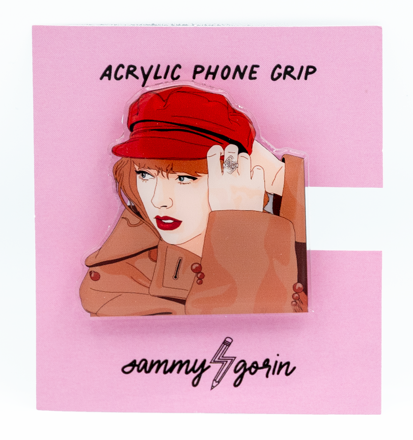 Red - Taylor Swift Inspired Acrylic Phone or Kindle Grip
