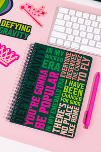Wicked Mini Notebook, Wicked Word Cloud