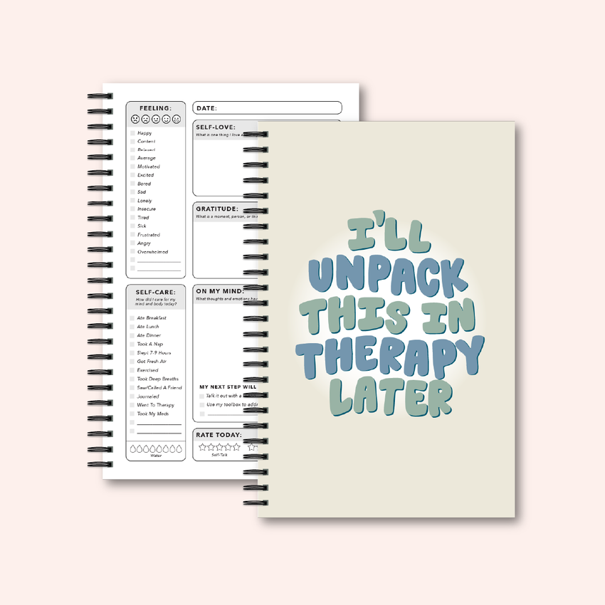 I'll Unpack This In Therapy Mental Health Journal | Undated