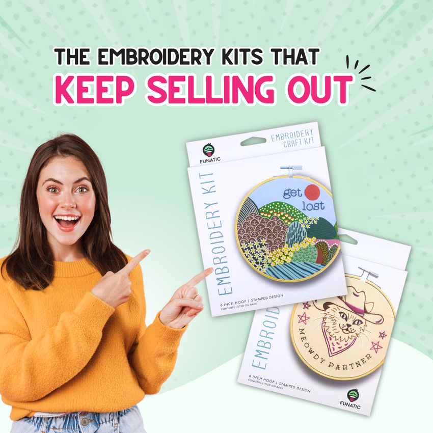 Live Laugh Fuck Off | 6" Embroidery Kit | Funny Craft Kit