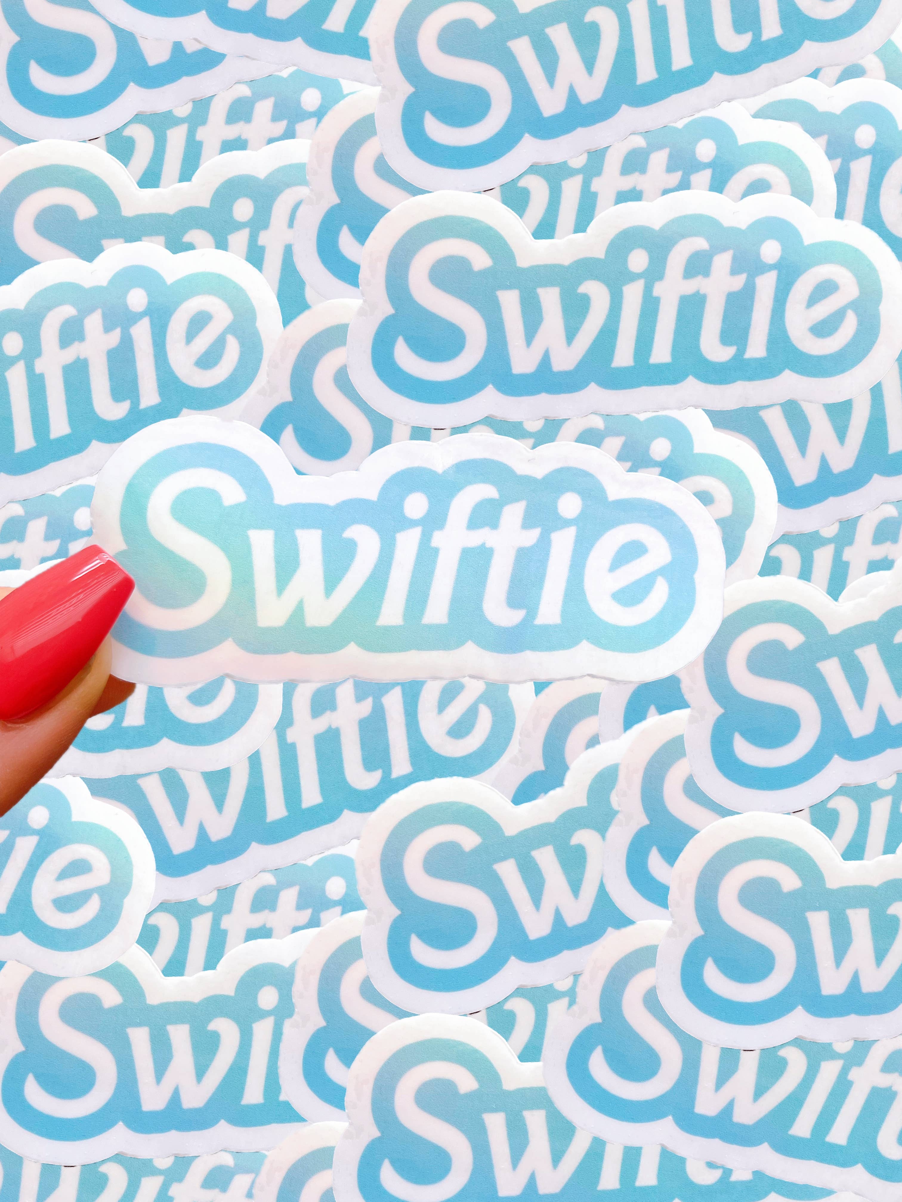 Pastel Holographic Swiftie sticker