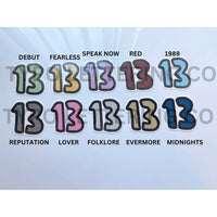 “13” temporary tattoos for Eras Tour-SOLID COLORS