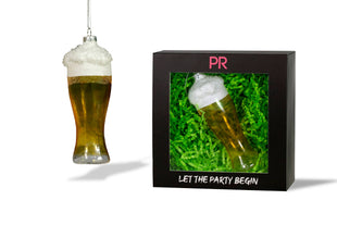 Party Rock | Beer Pint Glass Glass Ornament