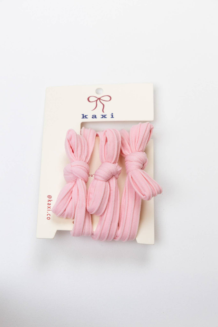 KAXI Bow Hair Ties — No-Damage Nylon Hair Ties