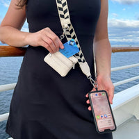 Clip & Go Strap with Zippered Pouch – Chevron Collection