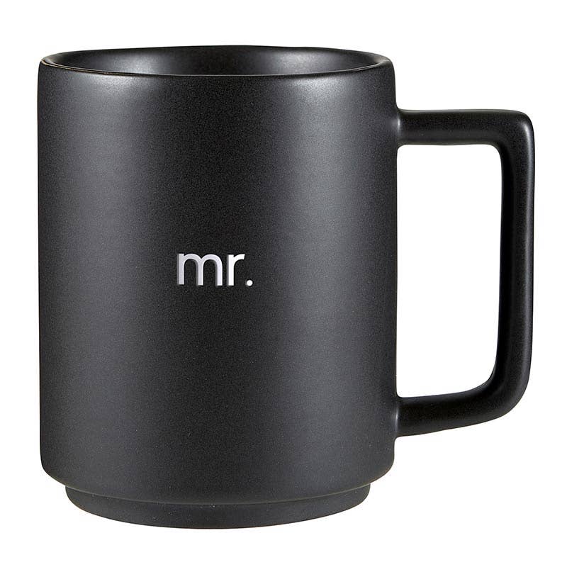 Matte Stackable Mug Set - Mr. & Mrs.