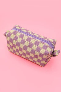 CHECKER MAKEUP COSMETIC POUCH BAG | Gift for her or teens!