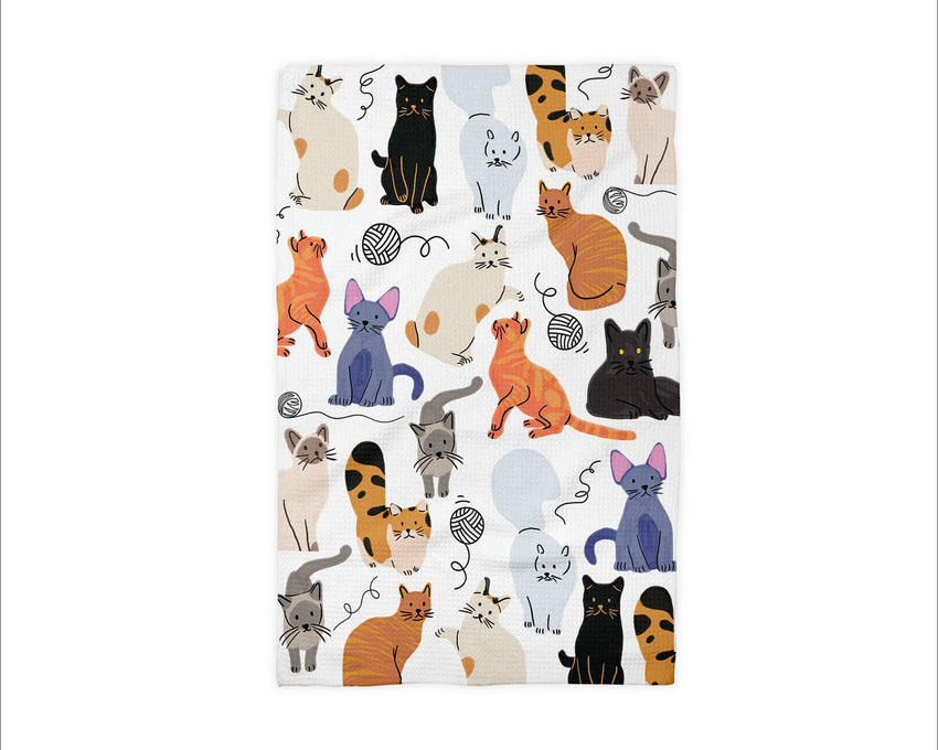 Cat Kitten Kitty Retro Decor Kitchen Towel Pet Groomer Lady
