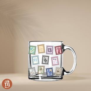 Eras as Stamps Glass Mug