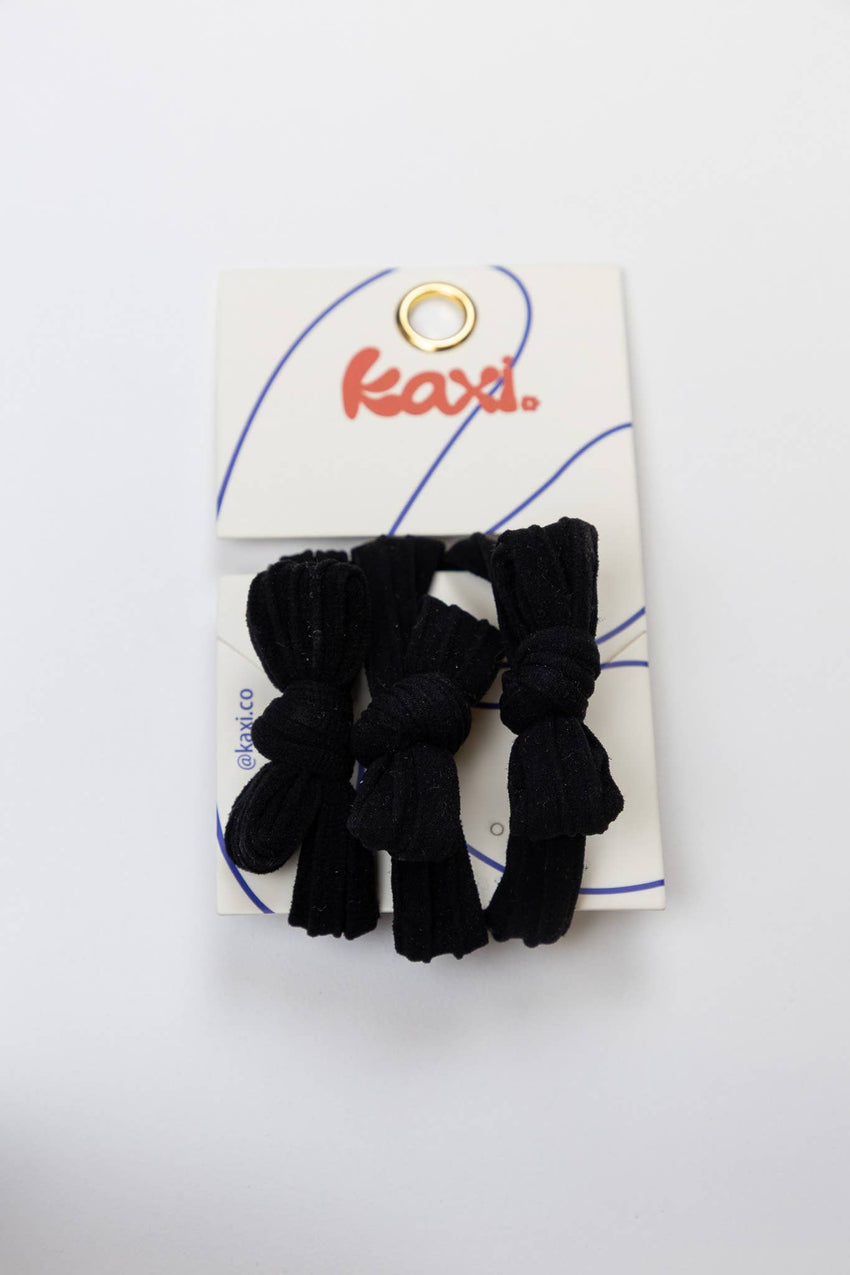 KAXI Bow Hair Ties — No-Damage Nylon Hair Ties