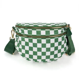 The Avril | Checkered Sling Crossbody Bag - Plus Sized Friendly Belt Bag