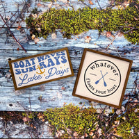 Boat Waves, Sun Rays, Lake Days - Summer Decor