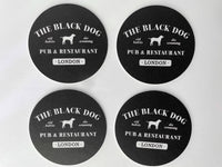 The Black Dog Taylor Swift Round Paper Coaster