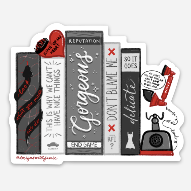 Taylor Swift Reputation Album Eras Sticker – InBooze