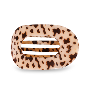 Round Flat Hair Clip | Large | Blonde Tortoise