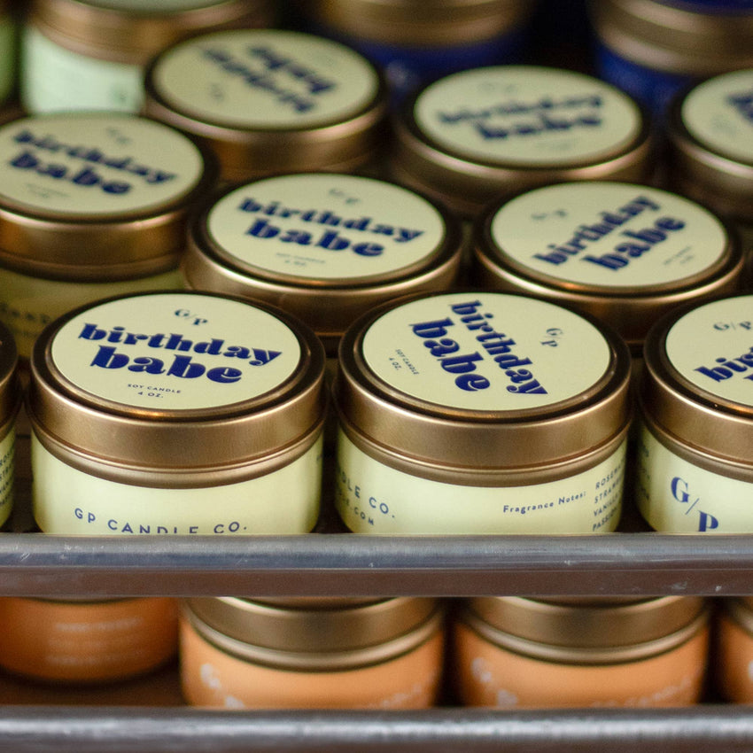 Birthday Babe Just Because 4 oz. Candle Tin