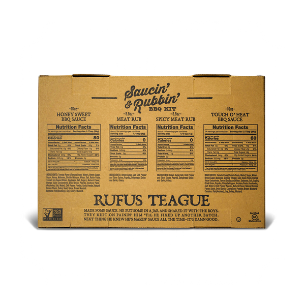Saucin' & Rubbin' KIT (4 pack) - Easy Father's Day Gift!