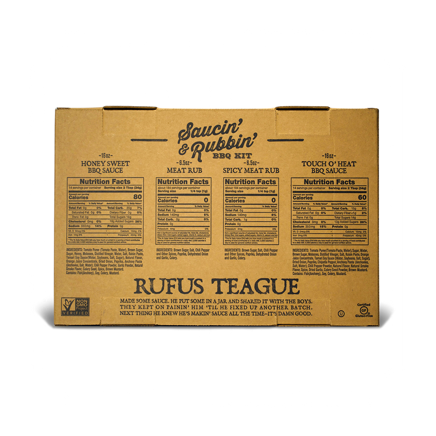 Saucin' & Rubbin' KIT (4 pack) - Easy Father's Day Gift!