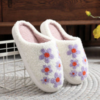 Lavender Lilac Plush Slippers - Great gift for her or teens!