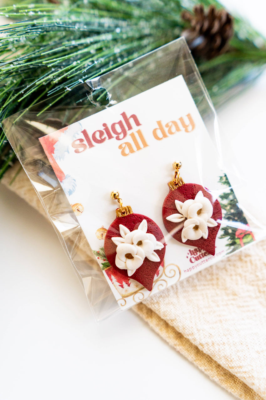 Fun Holiday Studs | Santa's Milk and Cookies Christmas Studs