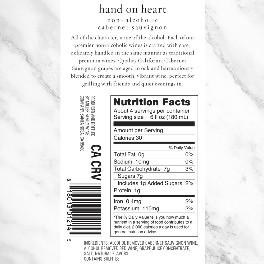 Hand on Heart Non-Alcoholic Wine