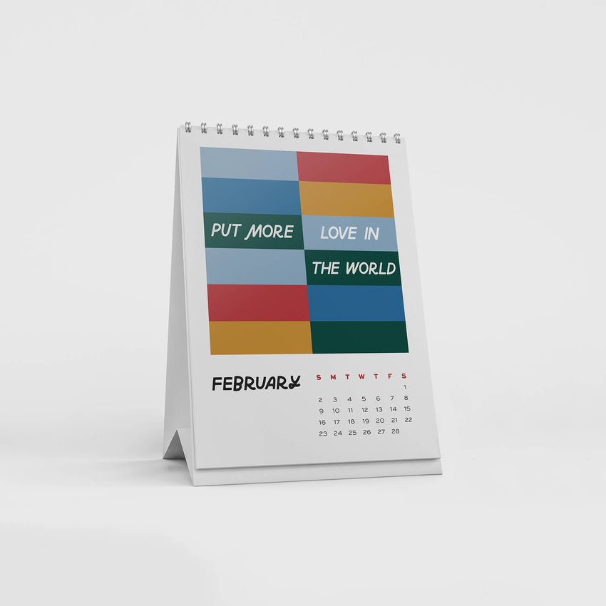 2025 Monthly Desk Calendar