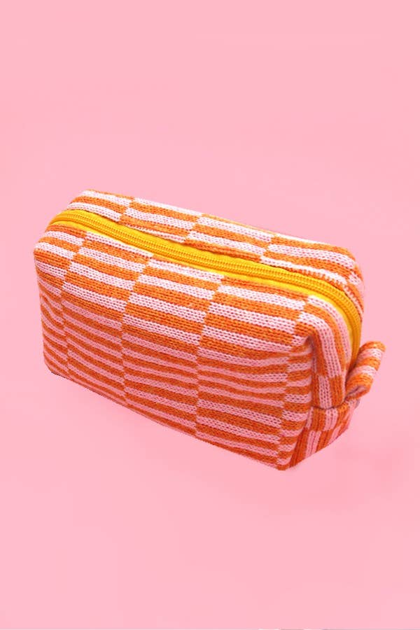 CHECKER MAKEUP COSMETIC POUCH BAG | Gift for her or teens!