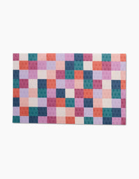Fall Checkers Not Paper Towel - Set of 6
