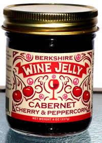 Cabernet Wine Jelly with Cherry and Peppercorns - Great for cheese boards!