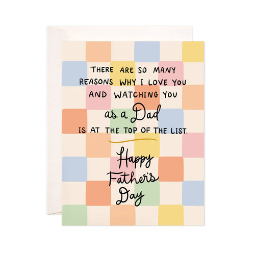 Watching You As A Dad Greeting Card - Father's Day Card