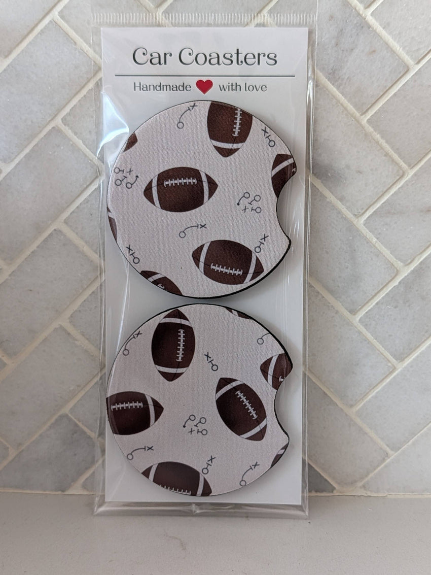 Car Coasters | Football Game Day Inspired Car Coasters