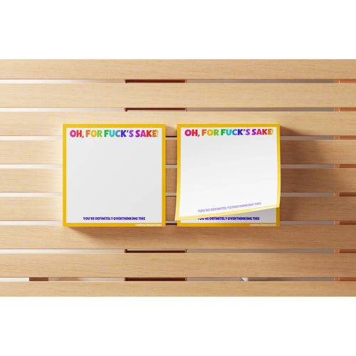 Sticky Notes Post It/For Fuck's Sake / funny, snarky, vulgar