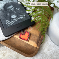 Fire heart Fantasy Kindle Charm, Kobo Kindle Accessories