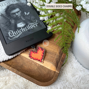 Fire heart Fantasy Kindle Charm, Kobo Kindle Accessories