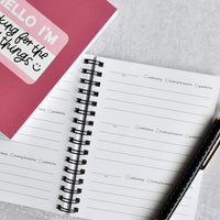 Hello / Happy Things | Mini Daily Gratitude Journal