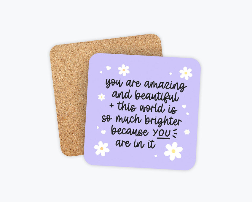Affirmation Coaster, Home Decor, Gifts, Mother's Day Gifts