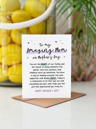 To My Amazing Mom Mother's Day Greeting Cards, Amazing Mom