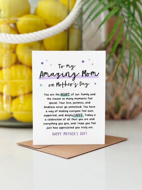 To My Amazing Mom Mother's Day Greeting Cards, Amazing Mom