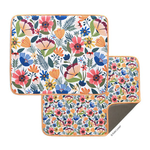 Field Of Flowers Dish Drying Mats