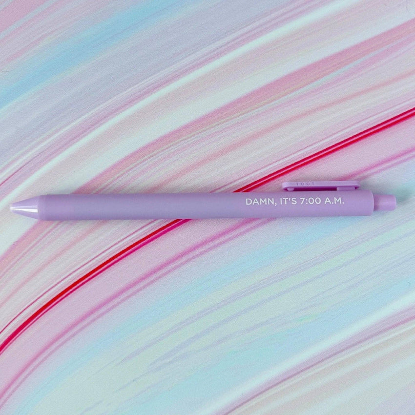 Damn, it's 7:00 A.M. jotter gel pen