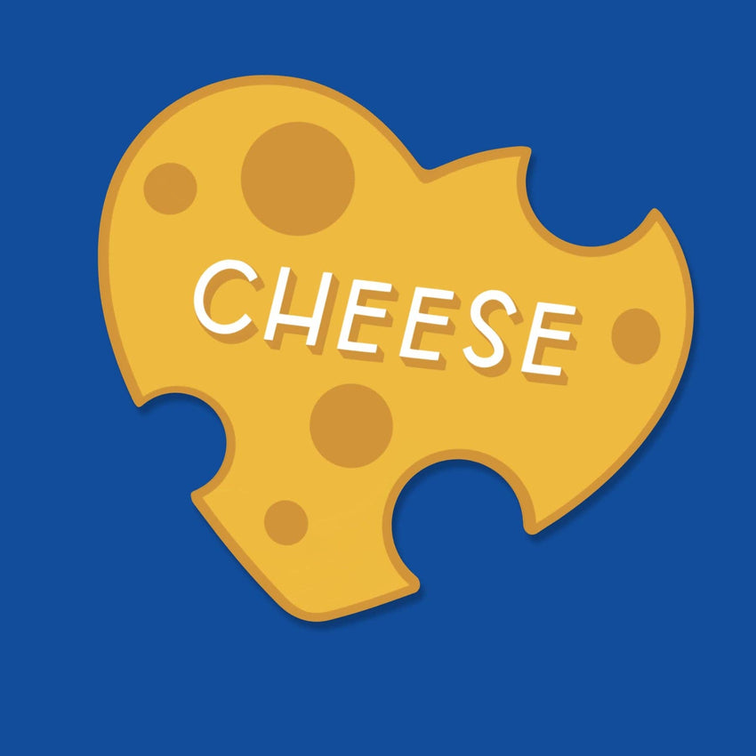 Cheese Heart Sticker | Funny Food Stickers, Waterproof Vinyl
